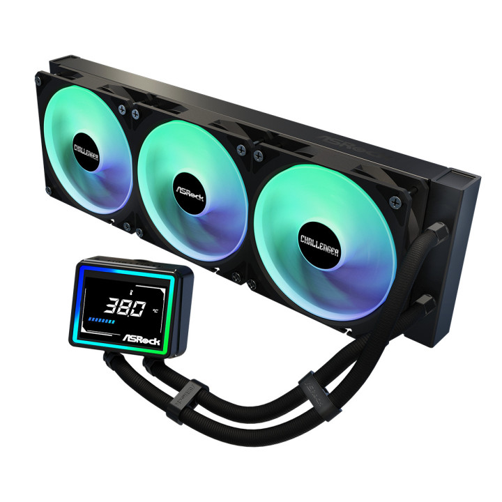 Asrock Challenger 360 Digital Processador Kit de arrefecimento líquido 12 cm Preto