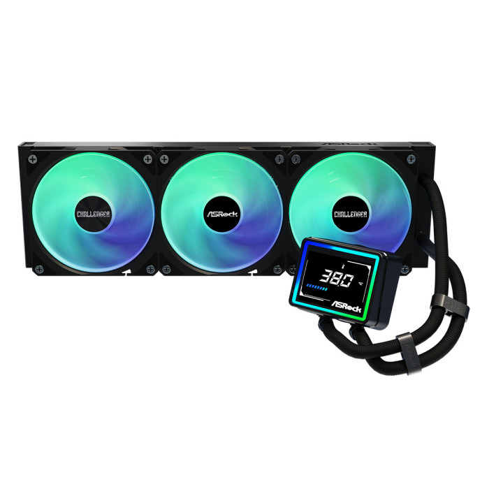 Asrock Challenger 360 Digital Processador Kit de arrefecimento líquido 12 cm Preto