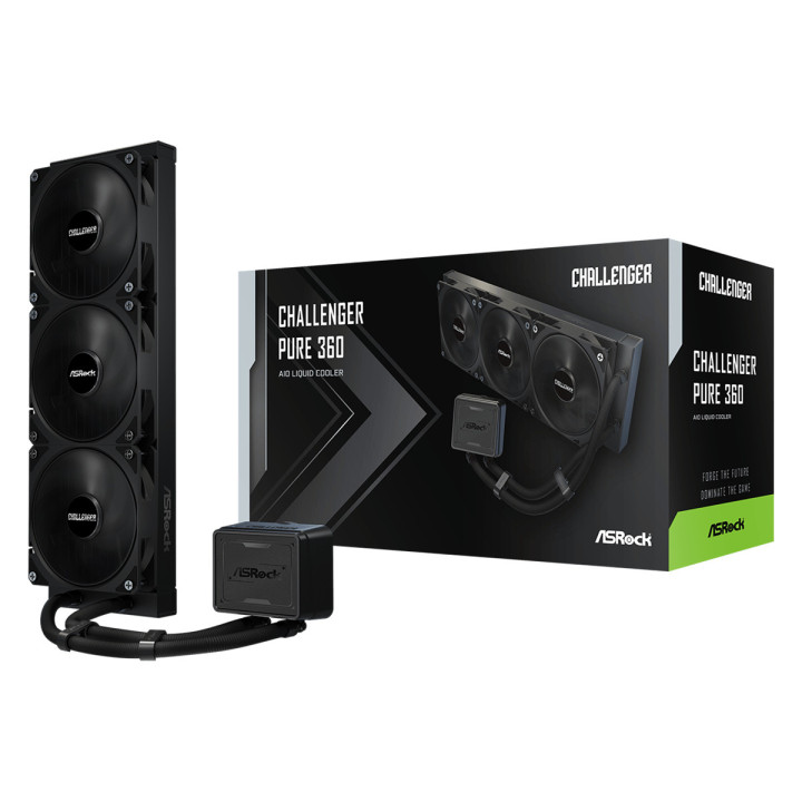 Asrock Challenger Pure 360 Processador Refrigerador líquido all-in-one 12 cm Preto