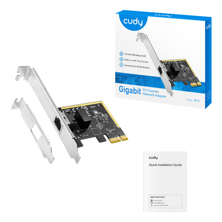 Cudy PE10 cartão de rede Interno Ethernet 1000 Mbit s