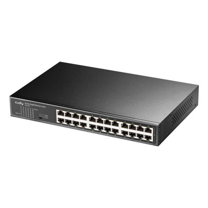 Cudy GS1024 switch de rede Não-gerido Gigabit Ethernet (10 100 1000) Preto