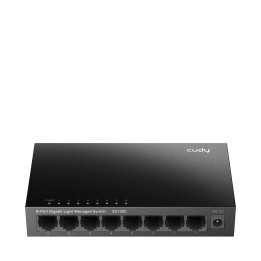 Cudy 8-Port Gigabit Easy-Managed Switch, GS108E 1.0 Gerido L2 Gigabit Ethernet (10 100 1000) Preto