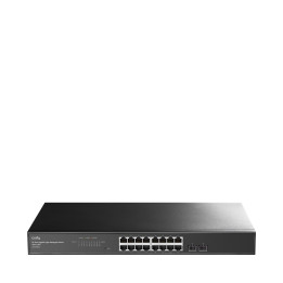 Cudy 16-Port Gigabit Cloud Easy-Managed Switch with 2 SFP, GS1016ES2 1.0 Gerido L2 Gigabit Ethernet (10 100 1000) Preto