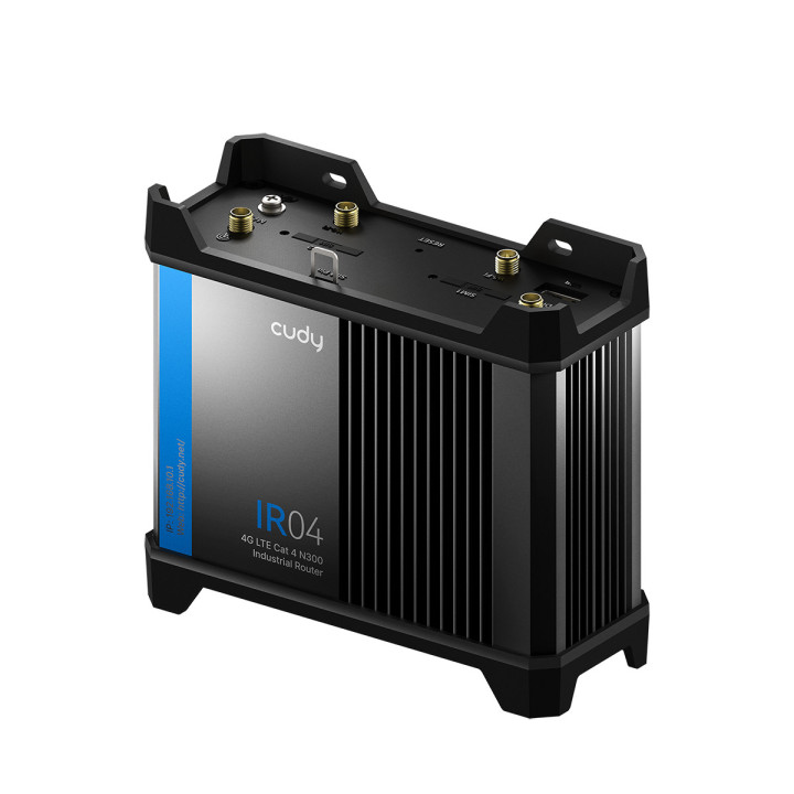 Cudy 4G LTE Cat 4 N300 Industrial Wi-Fi Router, IR04 1.0 Router de rede móvel