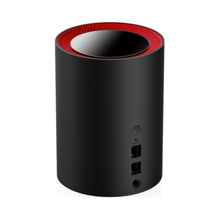 Cudy M3000 Dual-band (2,4 GHz   5 GHz) Wi-Fi 6 (802.11ax) Preto, Vermelho 1 Interno