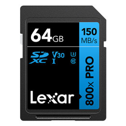 Lexar High-Performance 800xPRO 64 GB SDXC UHS-I Classe 10