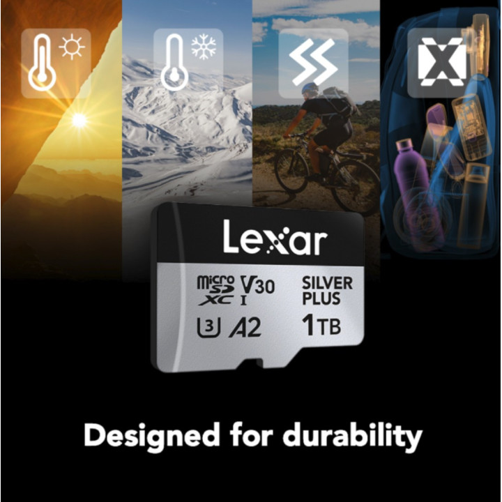 Cartão de Memória Lexar Professional SILVER PLUS 1 TB MicroSDXC UHS-I