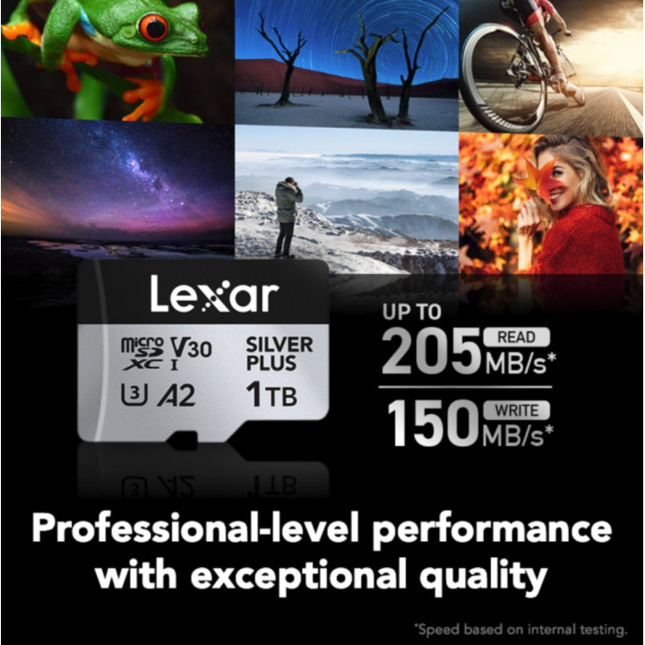 Cartão de Memória Lexar Professional SILVER PLUS 1 TB MicroSDXC UHS-I