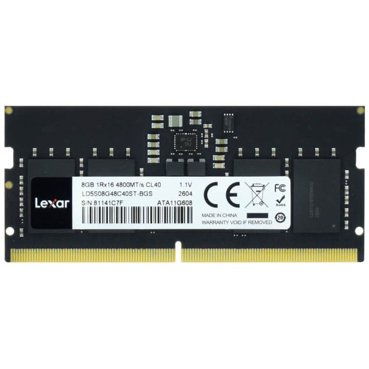 Módulo SO-DIMM Lexar LD5S08G48C40ST-BGS 8GB DDR5 4800MT/s
