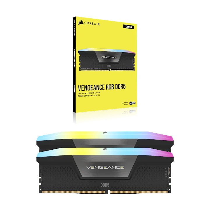 Corsair Vengeance RGB CMH64GX5M2D6000C40 módulo de memória 64 GB 2 x 32 GB DDR5 6000 MT s 288-pin DIMM