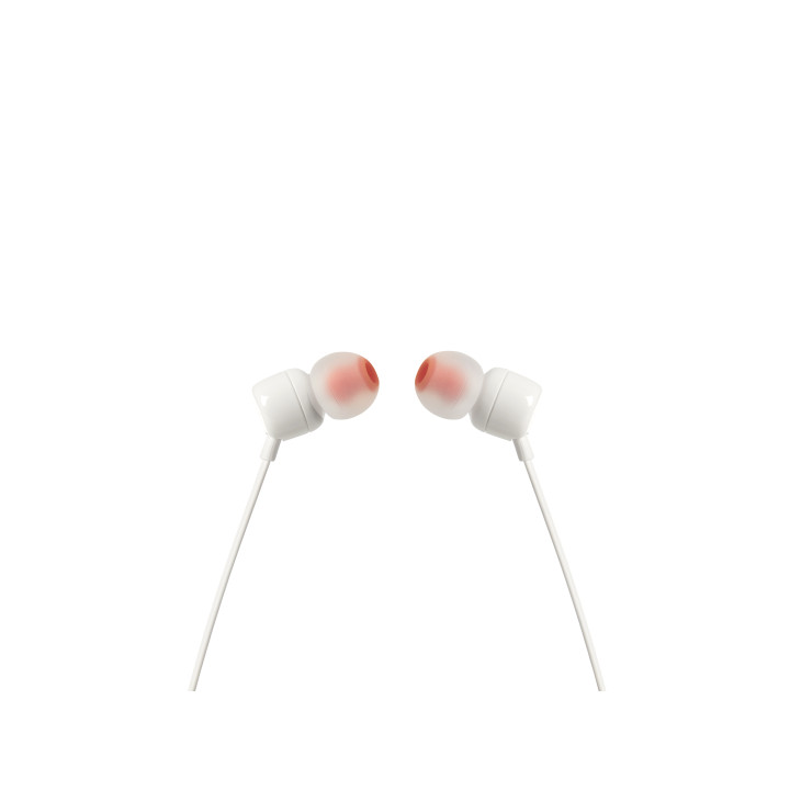JBL Tune 110 Auscultadores Com fios Intra-auditivo Chamadas Música Branco