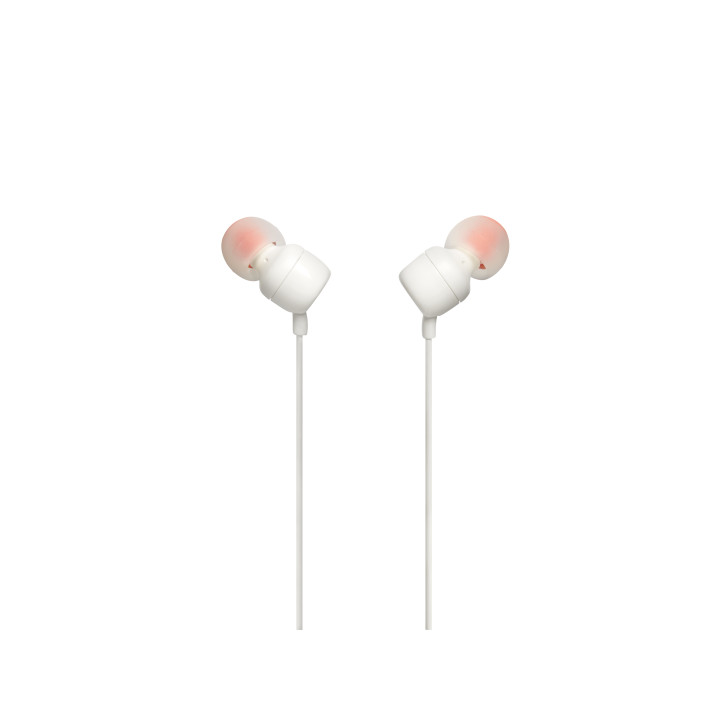 JBL Tune 110 Auscultadores Com fios Intra-auditivo Chamadas Música Branco