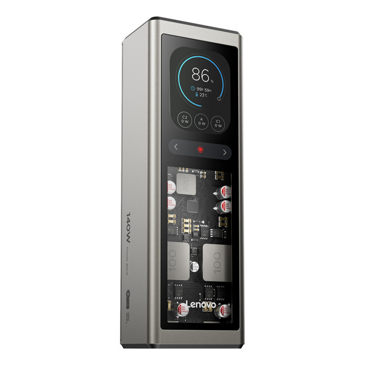 Lenovo G0A3140WWW power bank Ião-lítio 20000 mAh Dourado, Cinzento