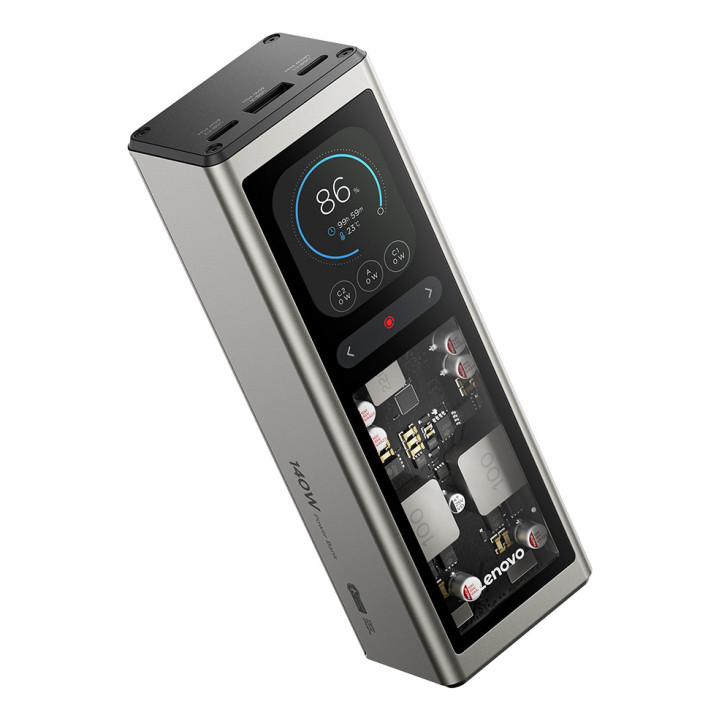 Lenovo G0A3140WWW power bank Ião-lítio 20000 mAh Dourado, Cinzento