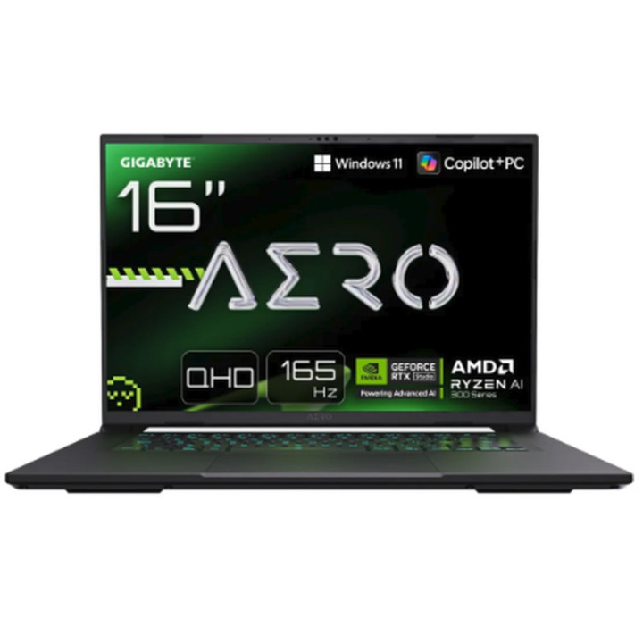 Portátil GIGABYTE AERO X16 3VHL3PTC94AH 16" Ryzen 9 270 16GB DDR5 1TB RTX 5060 QHD+ 165Hz W11