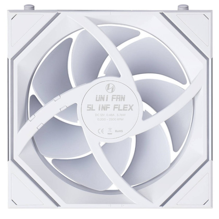 Ventoinha Lian Li UNI FAN SL120 Infinity FLEX Wireless Branco 120mm