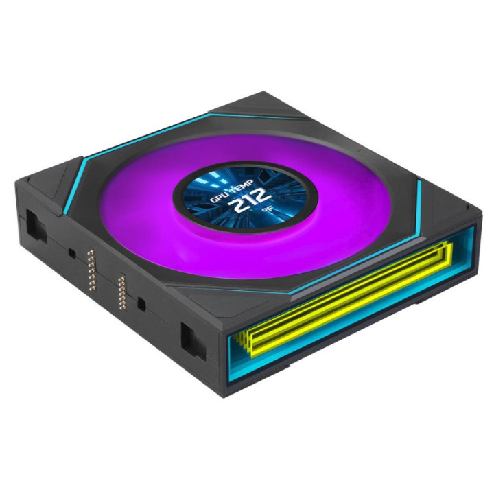Ventoinha Lian Li UNI FAN SL120 LCD Infinity FLEX Wireless Preto 120mm (Pack 3)