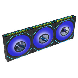 Ventoinha Lian Li UNI FAN SL120 LCD Infinity FLEX Wireless Preto 120mm (Pack 3)