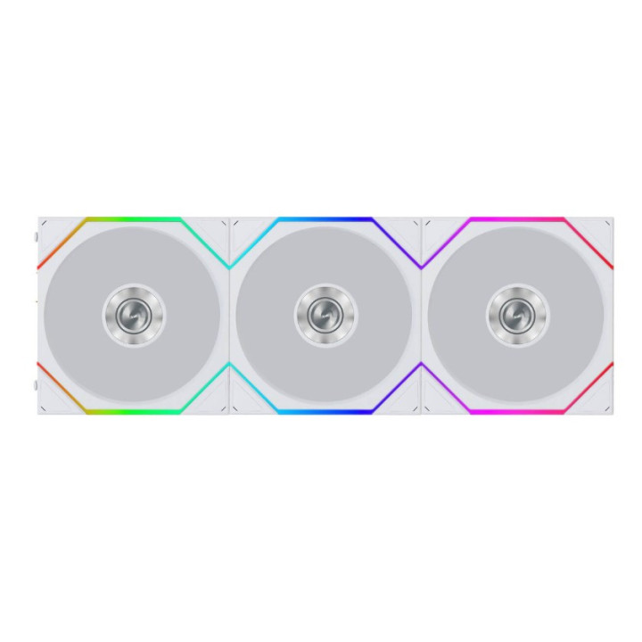 Ventoinha Lian Li UNI FAN TL120 FLEX Wireless Reverse Blade Branco 120mm (Pack 3)