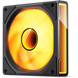 Ventoinha Jonsbo ZK-120BR ARGB Reversed PWM Preto - 120mm (3PACK)
