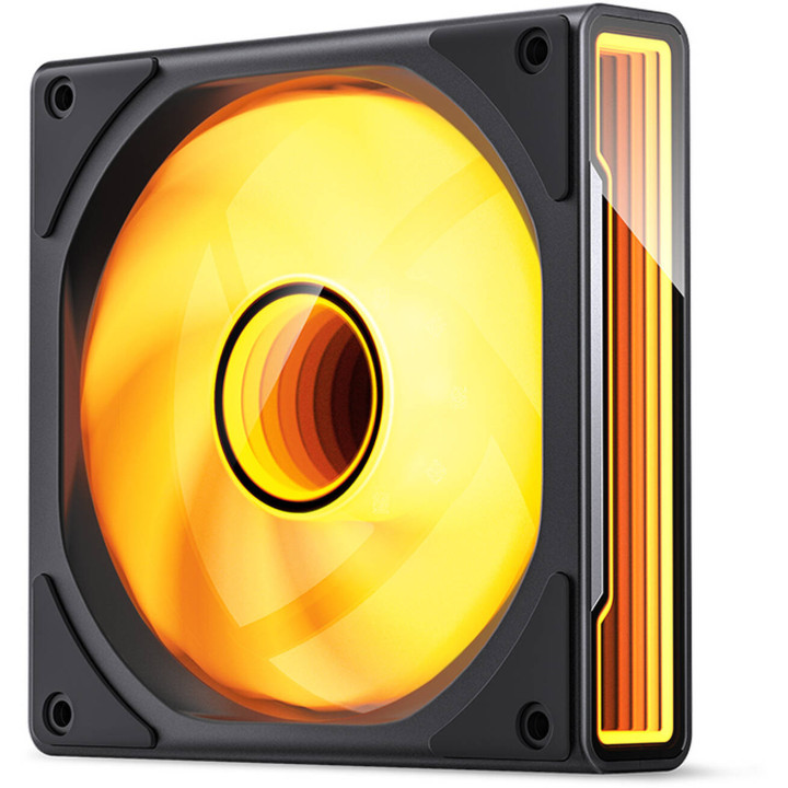 Ventoinha Jonsbo ZK-120BR ARGB Reversed PWM Preto - 120mm (3PACK)