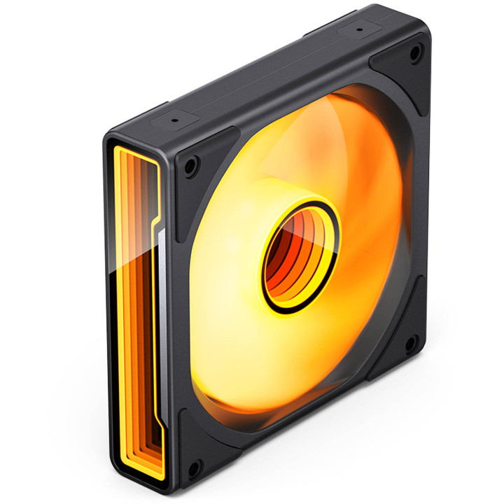 Ventoinha Jonsbo ZK-120BR ARGB Reversed PWM Preto - 120mm (3PACK)