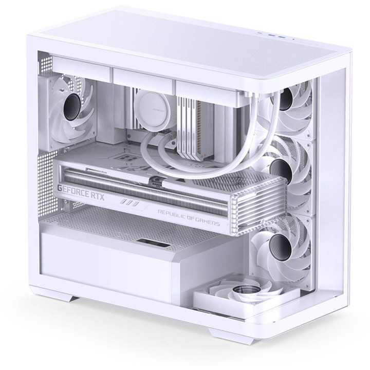 Caixa Micro-ATX Jonsbo D300 Vidro Temperado Branco