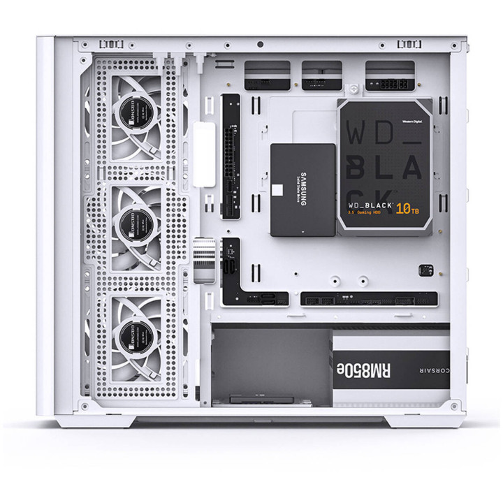 Caixa Micro-ATX Jonsbo D300 Vidro Temperado Branco