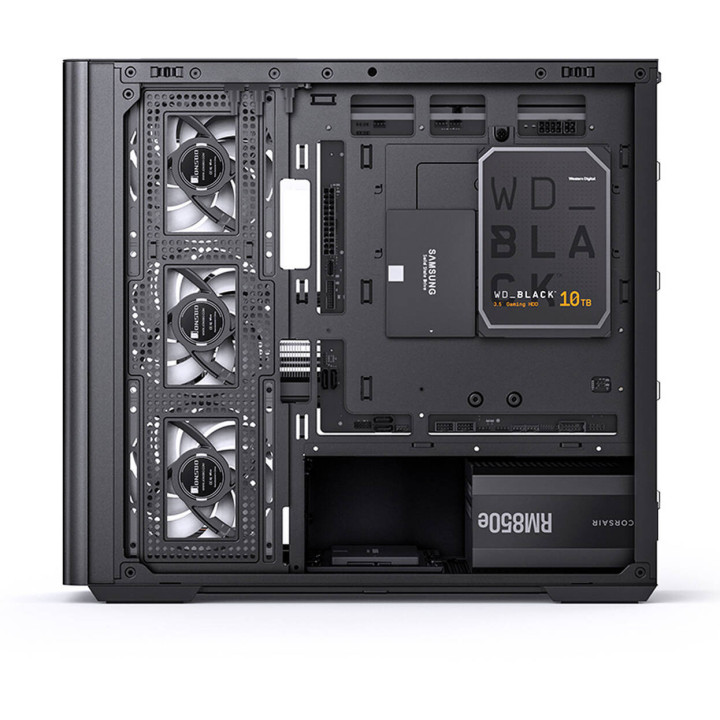 Caixa Micro-ATX Jonsbo D300 Vidro Temperado Preto