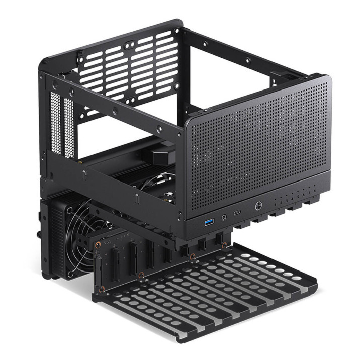 Caixa Jonsbo N3 Mini-ITX Preto - Suporte para 7 HDDs