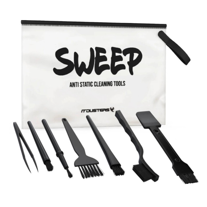 Kit de Limpeza IT Dusters Sweep ESD - Ferramentas Anti-Estáticas Profissionais para Eletrónica e Computadores