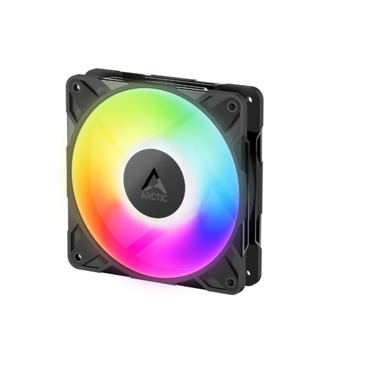 Ventoinha Arctic P12 PRO PWM PST ARGB 120mm Low Noise - Preto (Pack 3)