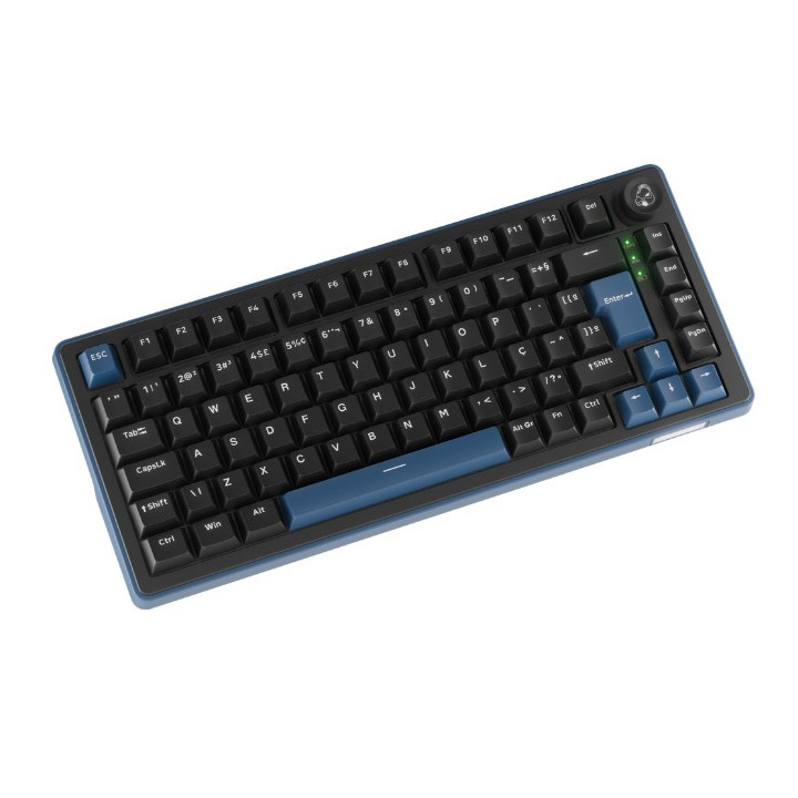Teclado Mecânico Ducky OK-M 75 75% Tri-Mode Hot-Swap RGB Tactile (PT)