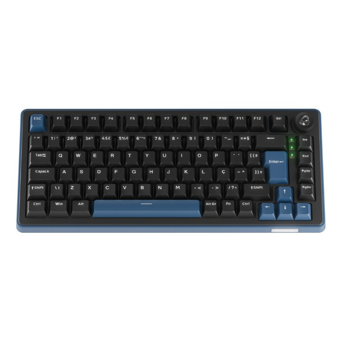 Teclado Mecânico Ducky OK-M 75 75% Tri-Mode Hot-Swap RGB Tactile (PT)