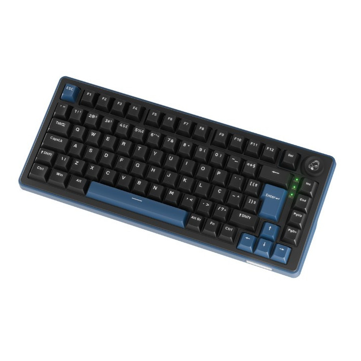 Teclado Mecânico Ducky OK-M 75 75% Tri-Mode Hot-Swap RGB Tactile (PT)
