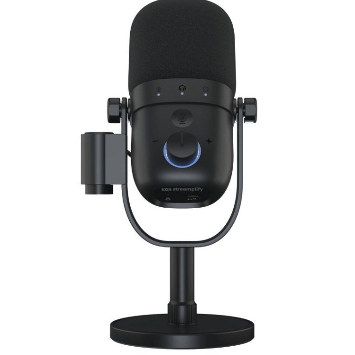 Microfone Streamplify MIC VOX USB - Áudio Profissional para Streaming e Gaming