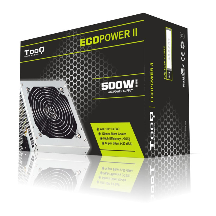 Tooq Fonte de Alimentação 500W ATX V1.3 12V [TQEP-500SSE]