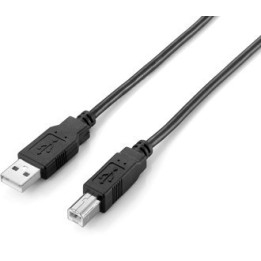 Equip Cabo USB 2,0 A/B M/M preto (1.8m) 