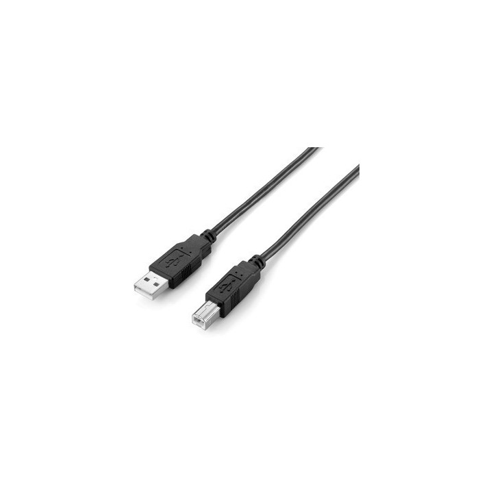 Equip Cabo USB 2,0 A/B M/M preto (1.8m) 