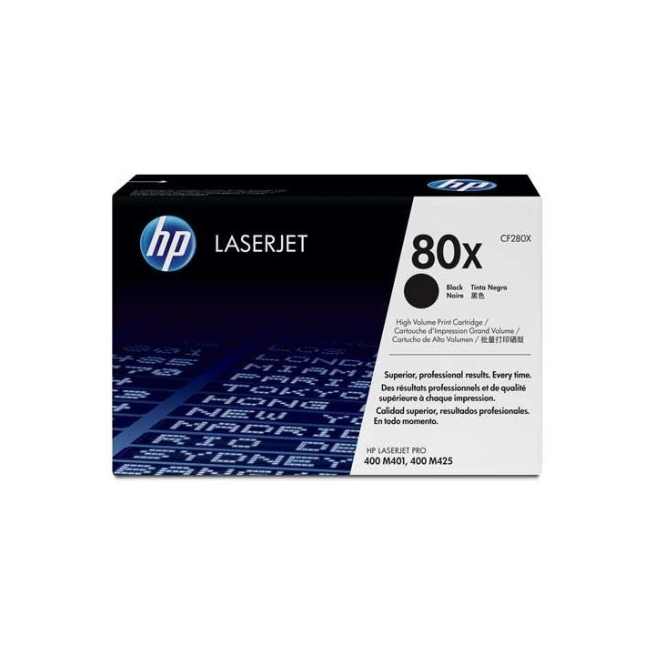 HP Toner 80X Preto Alta capacidade 