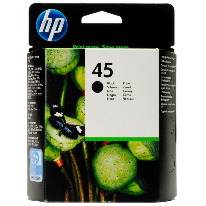 HP Tinteiro Preto Nº45 