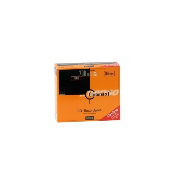 Intenso CD-R 700Mb 52X Slim 10 Pack 