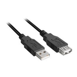 Sharkoon Extensão USB 2.0 Preto 1m
