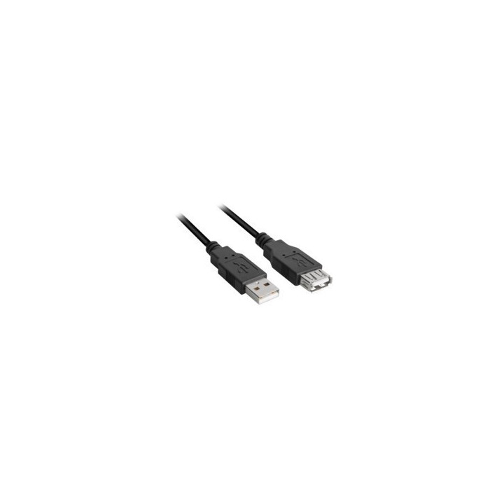 Sharkoon Extensão USB 2.0 Preto 1m