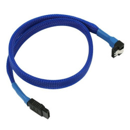 Sharkoon Cabo SATA III 90º Sleeve Azul 45 cm