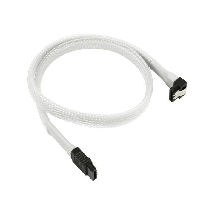 Sharkoon Cabo SATA III 90º Sleeve Branco 45 cm