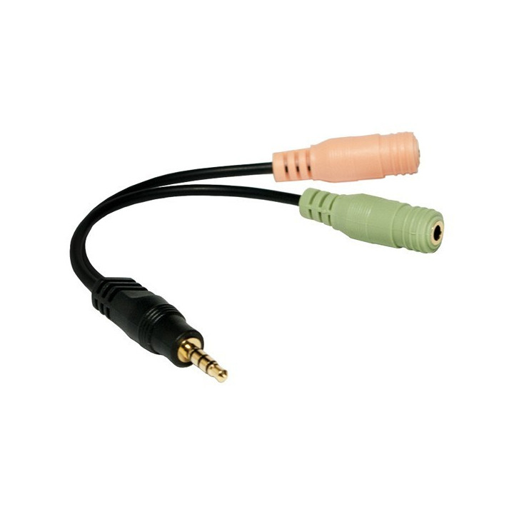 Logilink Adaptador Jack M 3.5mm Stereo 2 X Jack F 3.5mm (Headset +