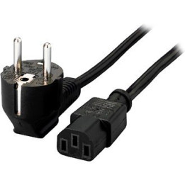 Equip Cabo energia C13 para Shuko preto 1.8 m  
