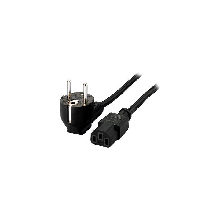 Equip Cabo energia C13 para Shuko preto 1.8 m  