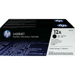 Toner Original HP 12A Black Dual Pack LaserJet Toner Cartridges